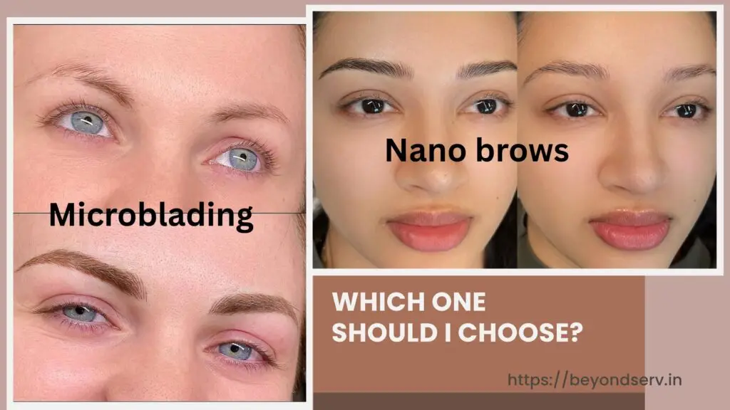 result of microblading vs result of nano brows