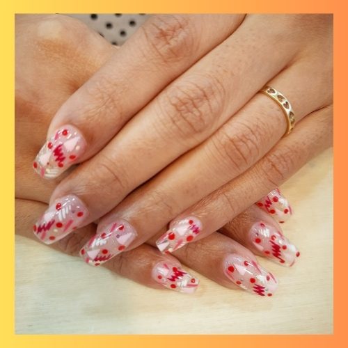 nail art done at Beyondserv Salon